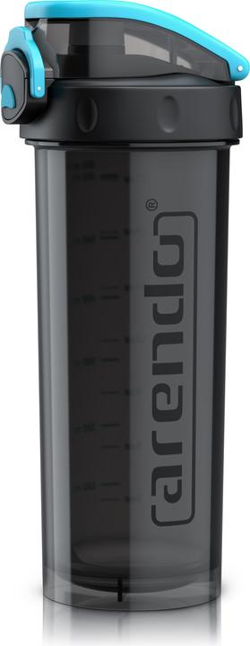 Arendo Protein Shaker, Eiweissshaker 800 ml, verschliessbar, spülmaschinengeeignet, für unterwegs, BPA-frei (0.60 l)