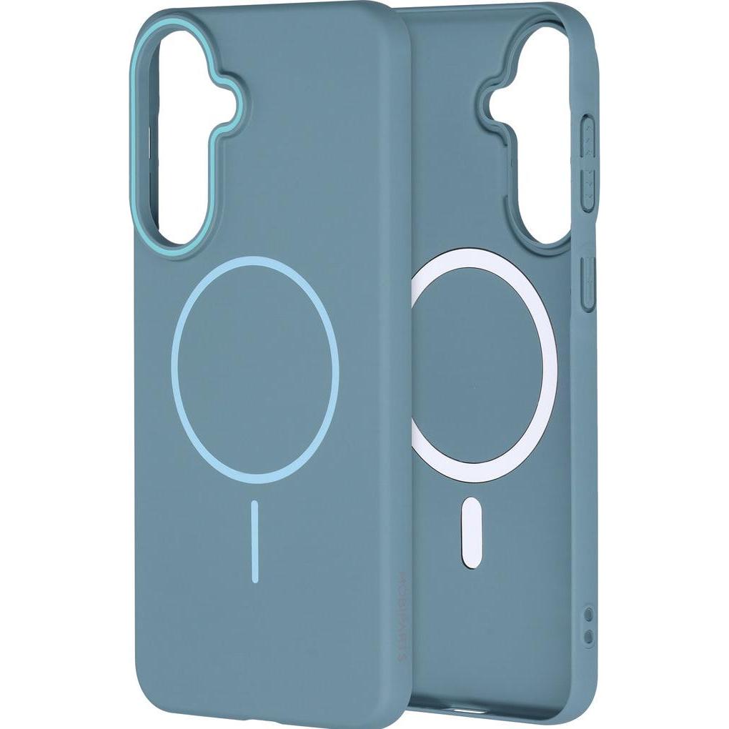 Mobiparts Slim Line Case Samsung Galaxy A37 (MagSafe Compatible) Sage Green (Samsung Galaxy R), Cover smartphone, Verde, Trasparente