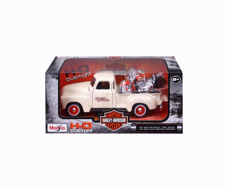 Produktbild Maisto Chevy Pickup + Harley Davidson Heritage