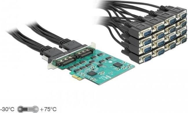 Immagine prodotto Delock Scheda PCI Express a 16 x RS-232 seriali ad alta velocità Protezione ESD