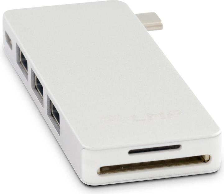 Actual product image LMP Basic Hub 6 Port Silver (USB-C, 6 ports)