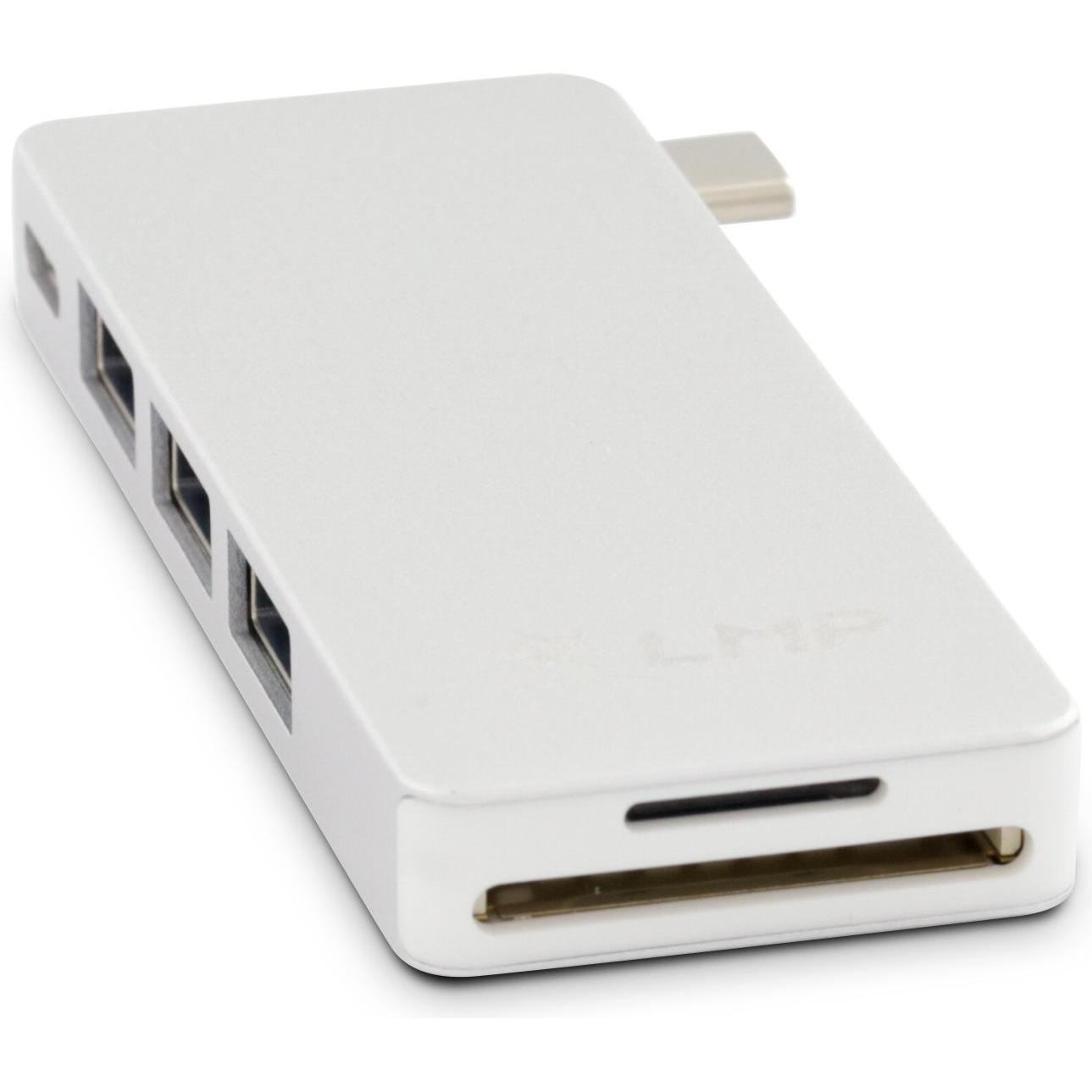 Thumbnail - LMP Basic Hub 6 Port Silver (USB-C, 6 Ports), Dockingstation + USB Hub, Silber