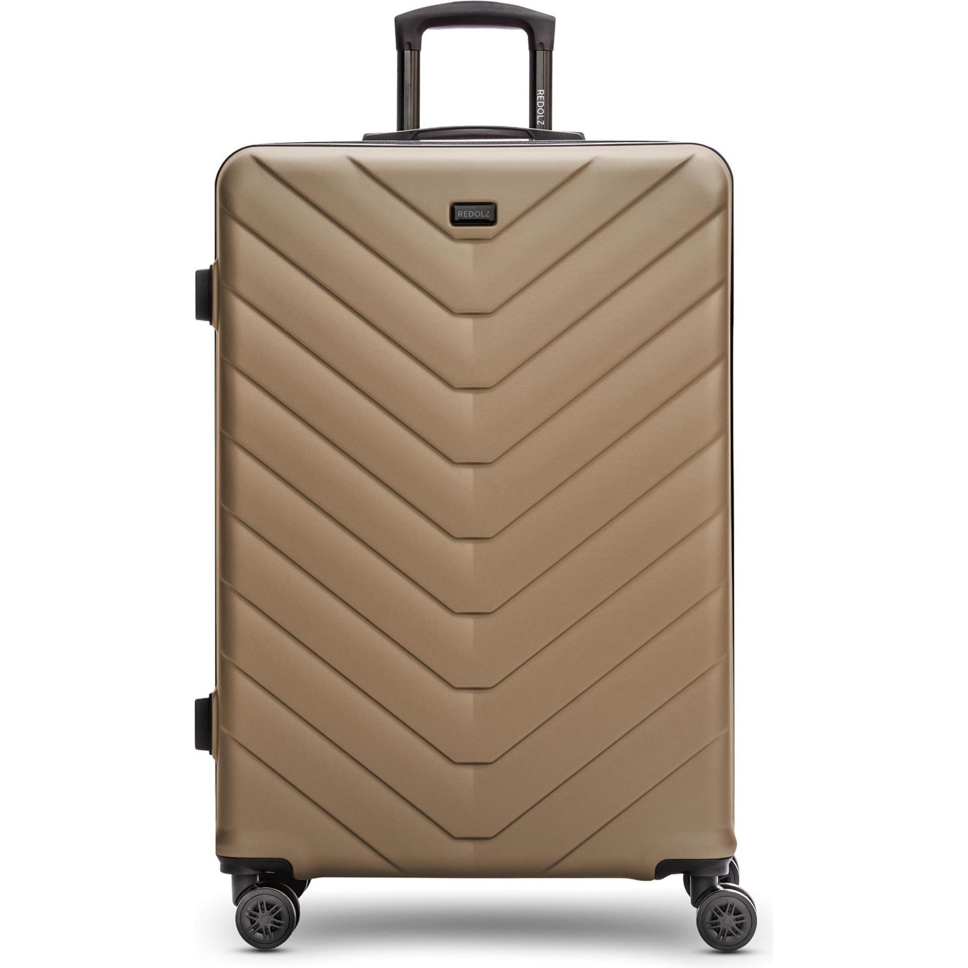 Redolz, Koffer, Essentials 07 LARGE 4 Rollen Trolley 79 cm, Gold, (107 l, XL (ab 115l))