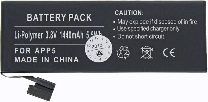 Produktbild AccuCell Akku Apple iPhone 5 Akku 616-0611, 616-0613, A1429