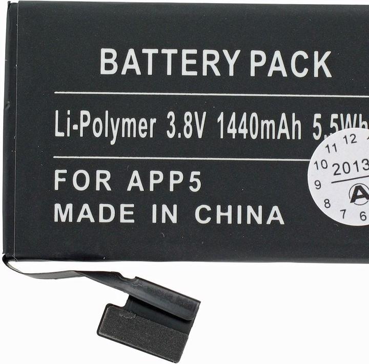Produktbild AccuCell Akku Apple iPhone 5 Akku 616-0611, 616-0613, A1429