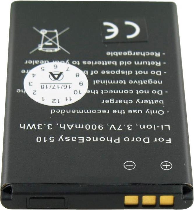 Produktbild AccuCell Akku Doro PhoneEasy 510 Akku DBC-800A, DBC-800B