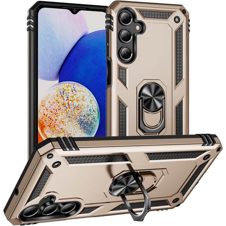 Cover-Discount Galaxy A16 - Robustes Back Cover mit Kickstand (Samsung Galaxy A16 5G), Smartphone Hülle, Gold