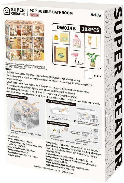 Produktbild Robotime Pop Bubble Bathroom