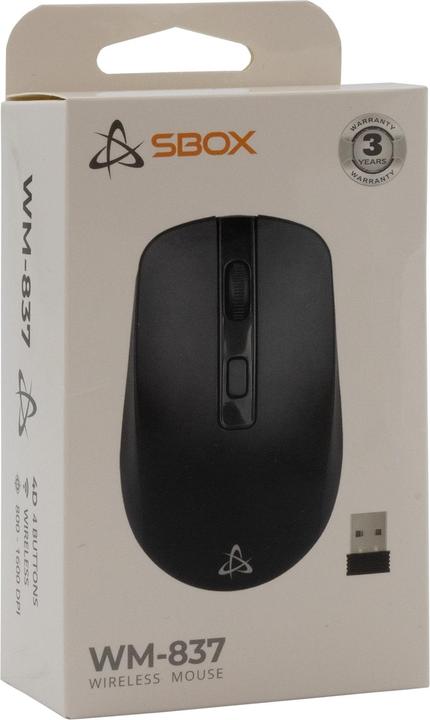 Image du produit Sbox WM-837 Noir (Sans fil)