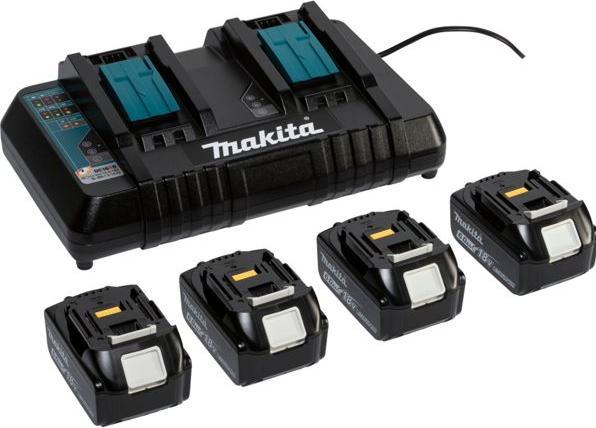 Actual product image Makita 18V battery + double charger Power Source Kit (18 V)