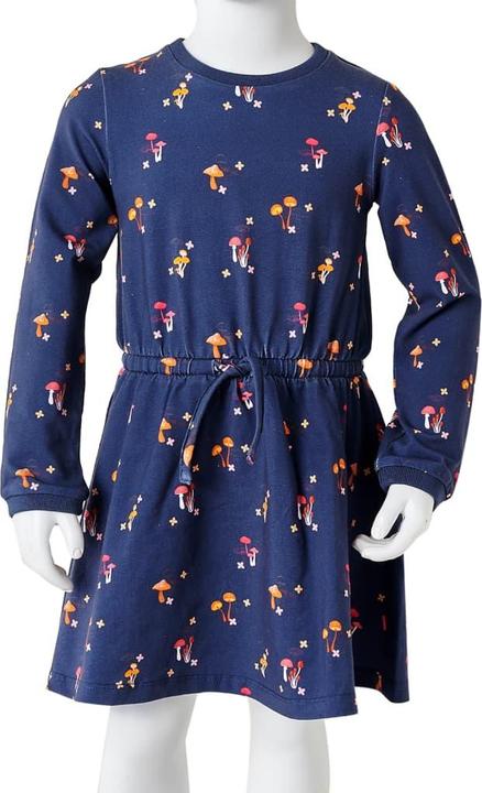 Produktbild vidaXL Kinderkleid Marineblau 104,Material: 92 % Baumwolle. 8 (104)