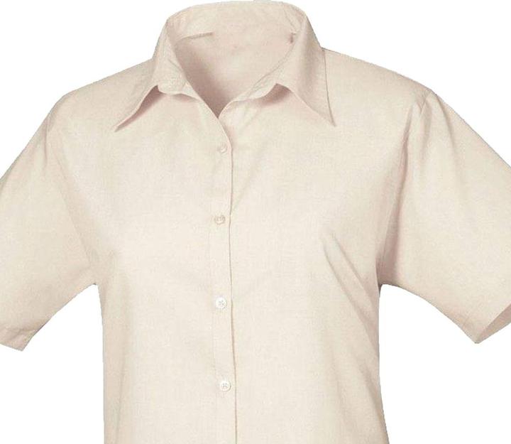 Actual product image Premier Womens/Ladies Poplin Short-Sleeved Blouse (48 D)