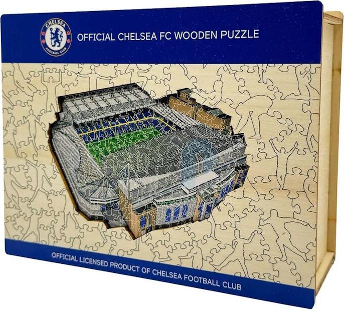 Actual product image Iconic Chelesea FC - Stamford Bridge Stadium - Wooden Puzzle Size L (500 pieces) (500 pieces)
