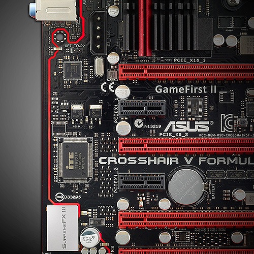 Actual product image ASUS Crosshair V Formula-Z (AM3+, AMD 990FX, ATX)