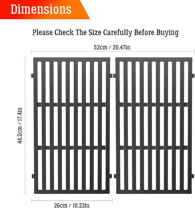 Immagine prodotto Coisien Ersatz Grillrost für Weber Spirit 200 Serie