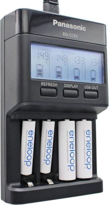 Immagine prodotto Panasonic BQ-CC65 (4 pz., AAA, Batteria + Caricabatterie)