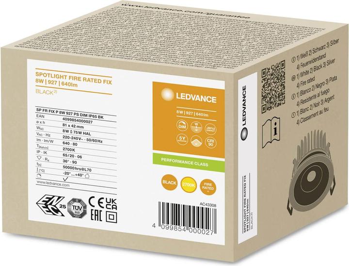 Immagine prodotto Ledvance Faretto da incasso a LED (640 lm)