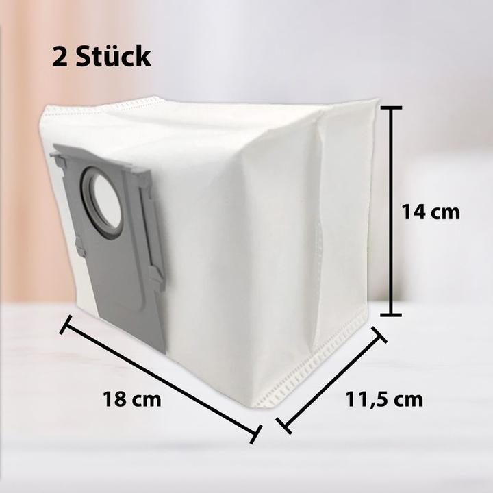 Produktbild Hermex Alternative Staubsaugerbeutel für Roborock S7 S7 MAX Q7 Q7 MAX T8 (2 x)