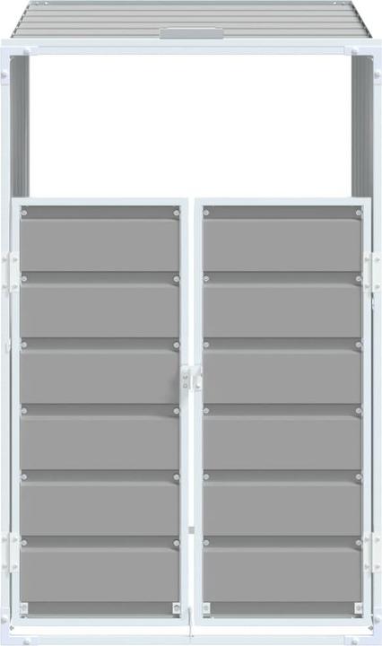 Produktbild vidaXL Mülltonnenbox für 3 Tonnen Braun 216x81x115 cm Stahl