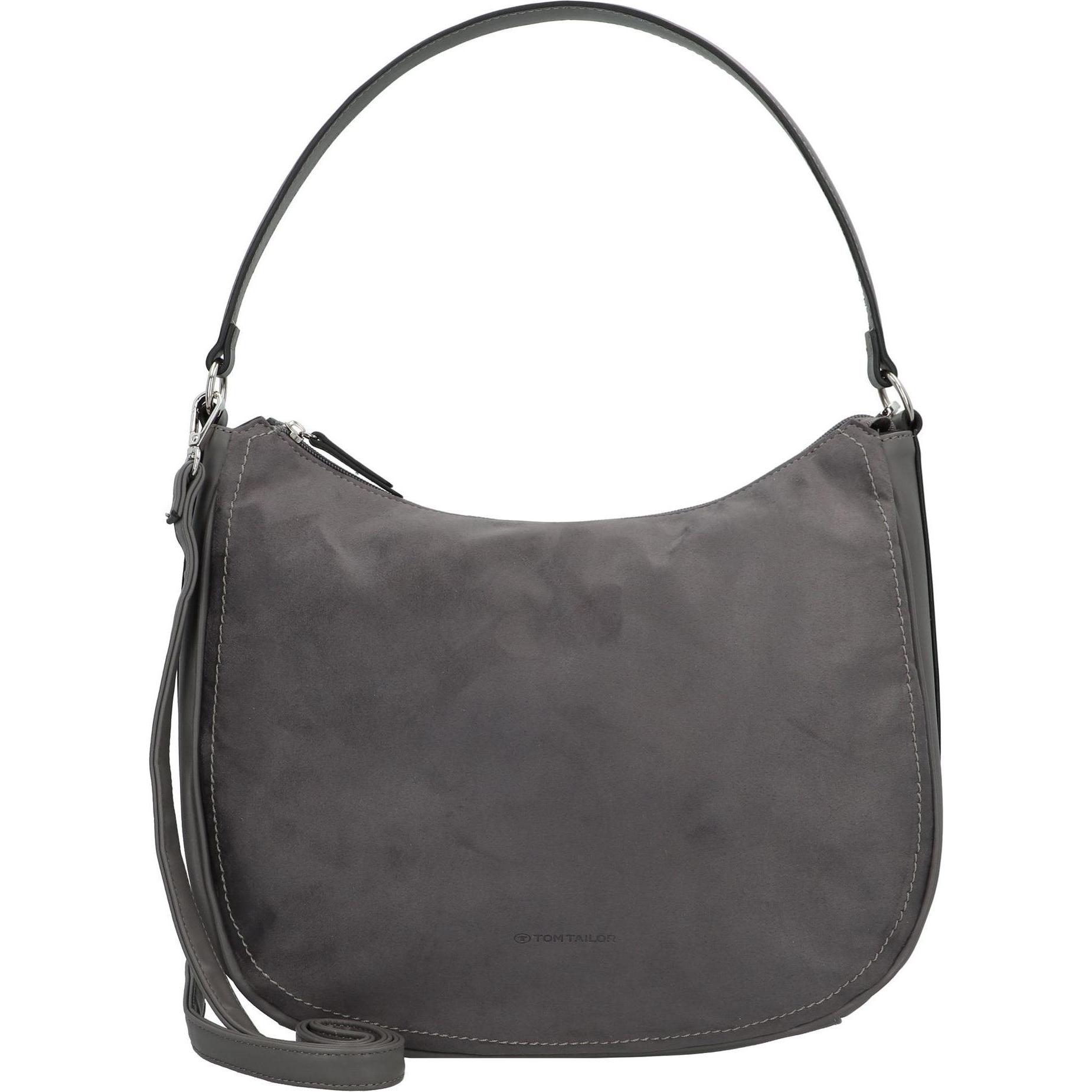 Tom Tailor, Handtasche, Lorella Schultertasche M 36 cm, Grau