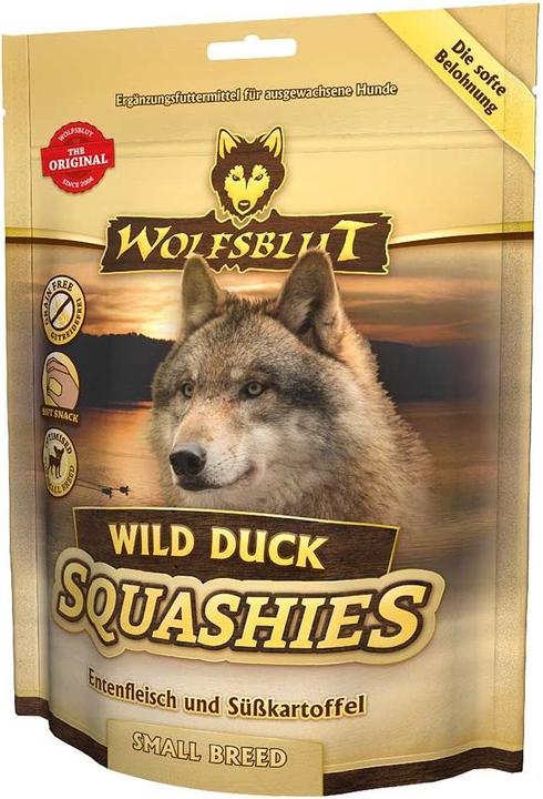 Actual product image Wolfsblut Wild Duck Squashies Small Breed (Adult, 1 pcs., 350 g)