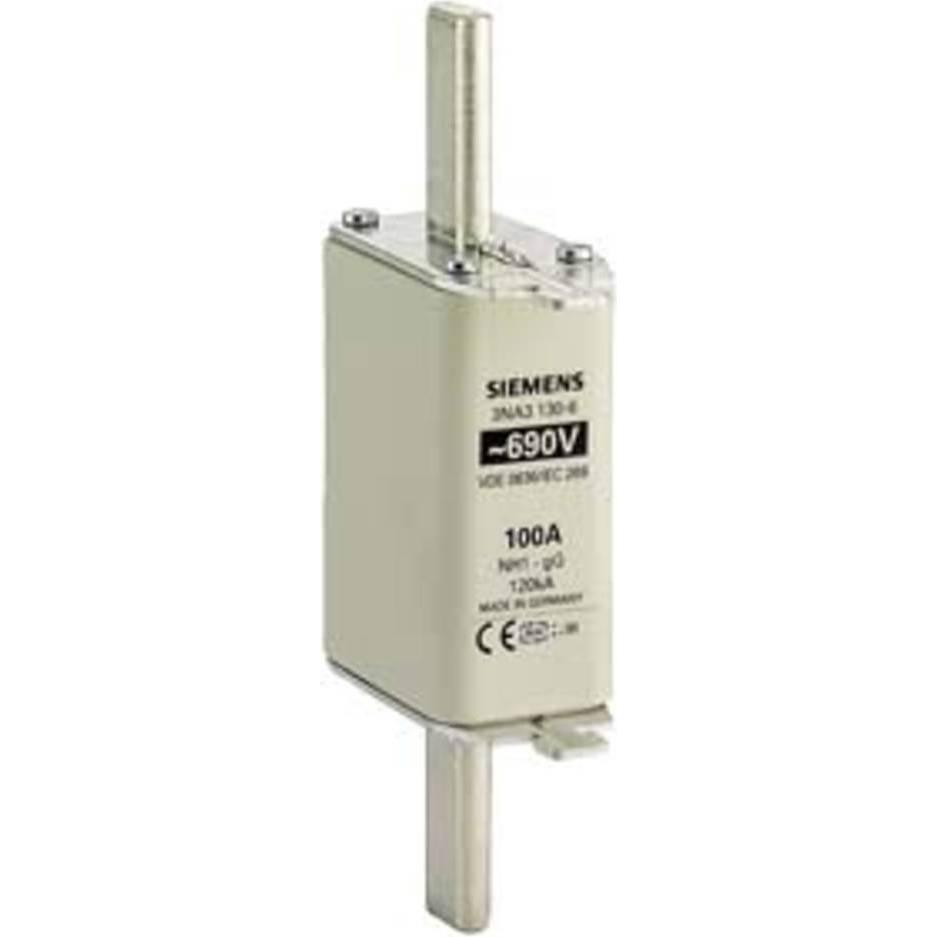 3x Siemens, Verteilerschrank Zubehör, NHSicherungseinsatz NH1 A gG Un AC Un DC