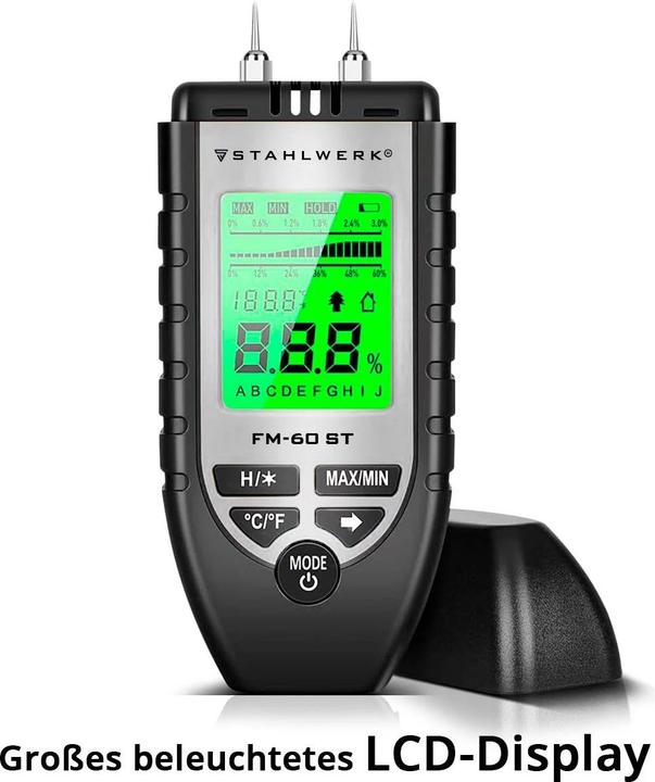 Immagine prodotto Stahlwerk Misuratore di umidità FM-60 ST Misuratore di umidità per materiali da costruzione in legno