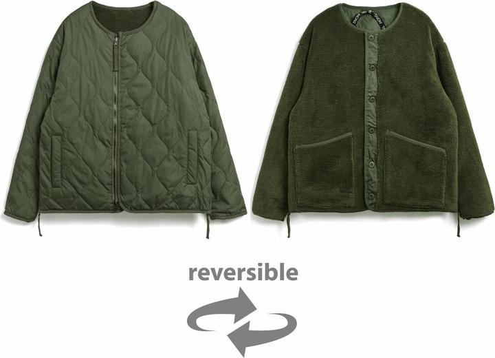 Actual product image Taion reversible round-neck ilitary jacket (M)