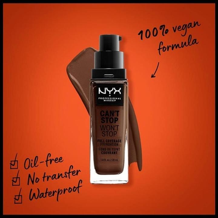Produktbild NYX Professional Make-Up Can't Stop Won't Stop (22.05 Warm walnut)