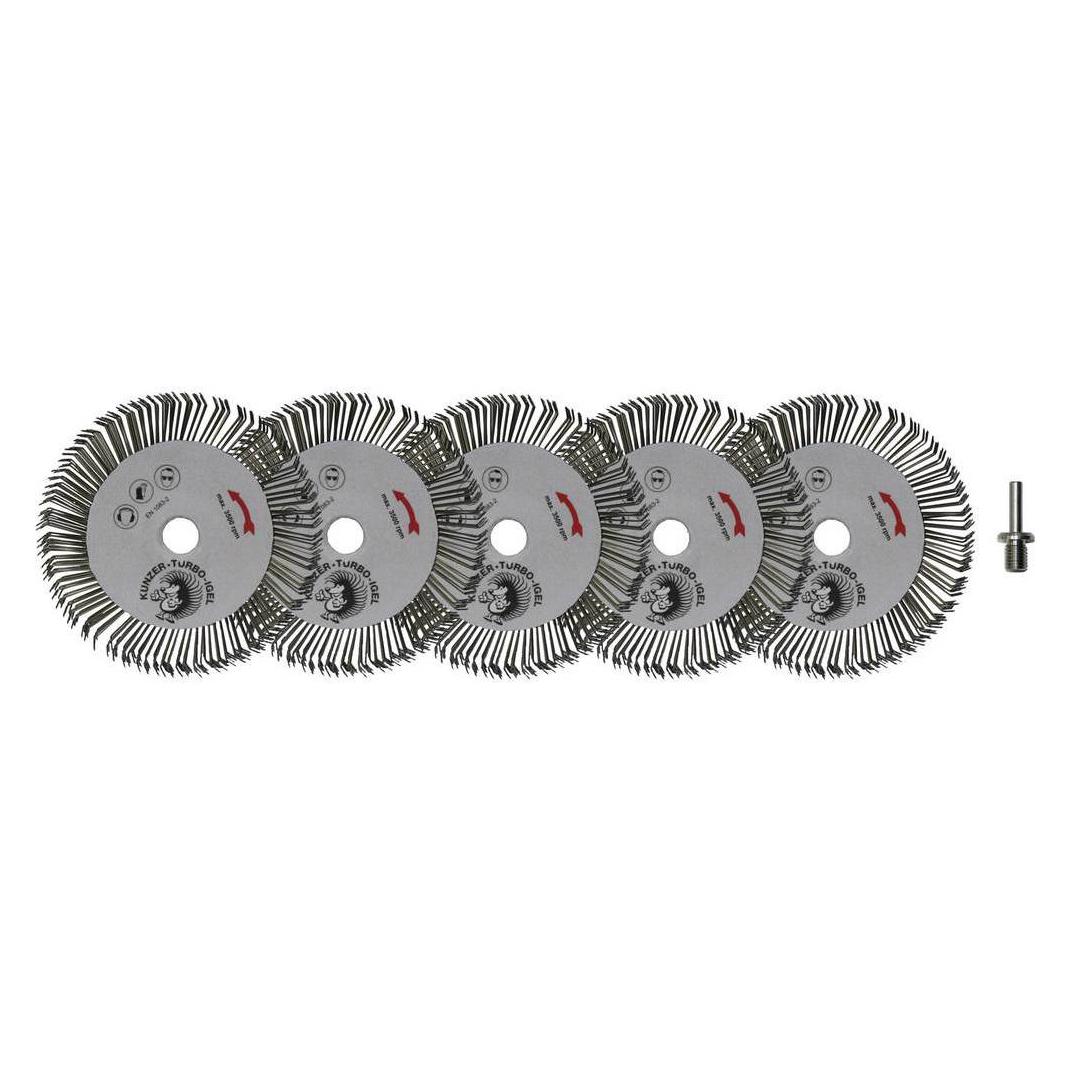 Kunzer, Schuurmiddelen, 5 stuks Turbo Egels in doosincl. prikker