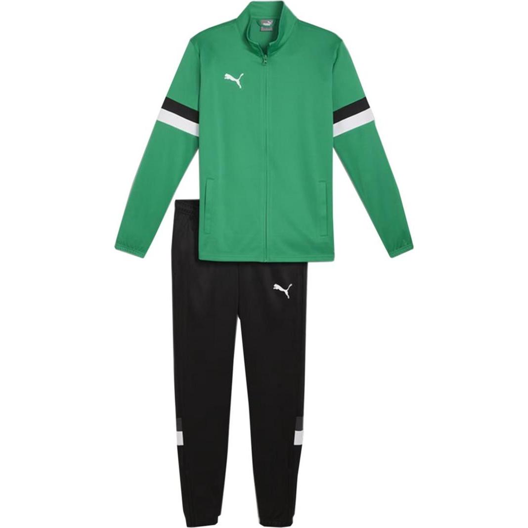 No Name, Herren, Laufjacke, Puma Team Rise Herren Trainingsanzug grün-schwarz 658653 05 (S), Grün, S