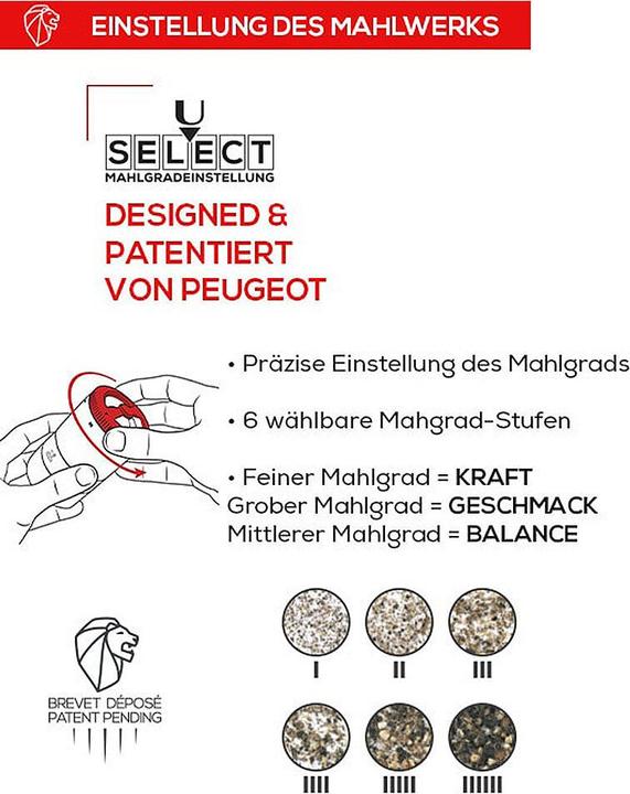 Produktbild Peugeot Pfeffermühle 'Pfefferbar u'Select' (Pfeffer)