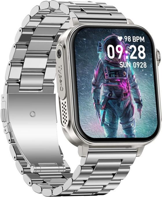 Actual product image Colmi Smartwatch P80 (steel silver) (44.30 mm)