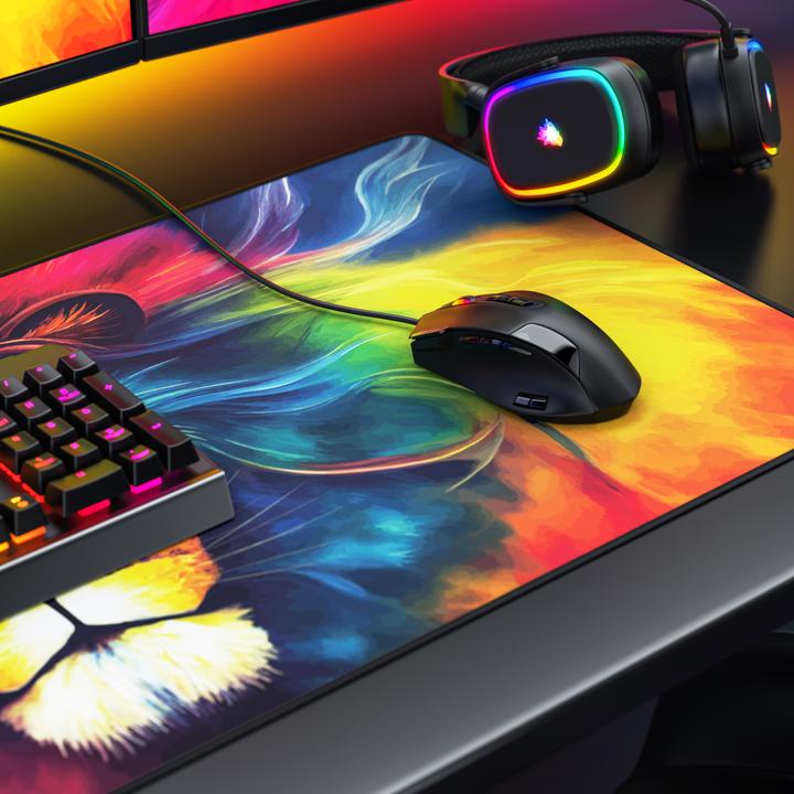 Actual product image Titanwolf Gaming Mouse Pad, 900 x 400mm XXL Speed Gaming Mouse Mat, Mousepad Extra Large Surface, Colour Lion (XXL)