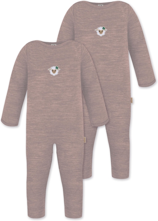 Normani 2er Pack Baby Merino Strampler „Tangoio" - 9593