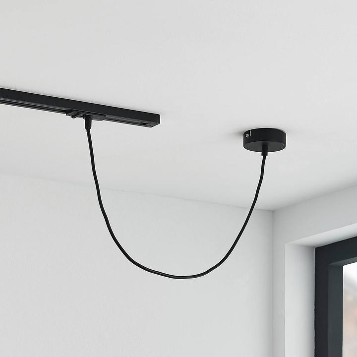 Produktbild Lindby Seilabhängung mit 1-Phasen-Adapter, schwarz