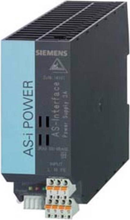 Actual product image Siemens ASI Power 3A DC24V IP20 Power supply inDC24V outASInterface 3A
