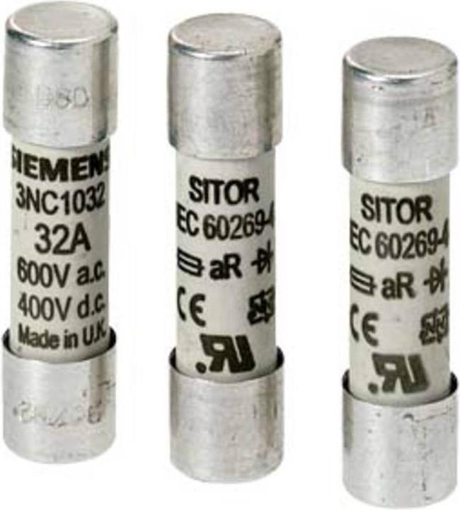 Actual product image Siemens SITORcylinder fuse link 63 A aR Un AC Un DC (63 A)