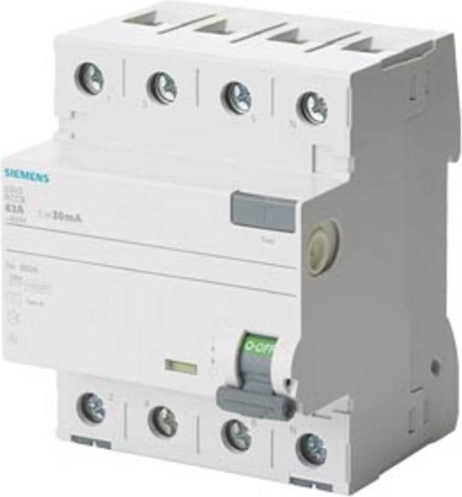 Produktbild Siemens FISchutzschalter Typ F kurzzeitverzögert A 30 mA Un