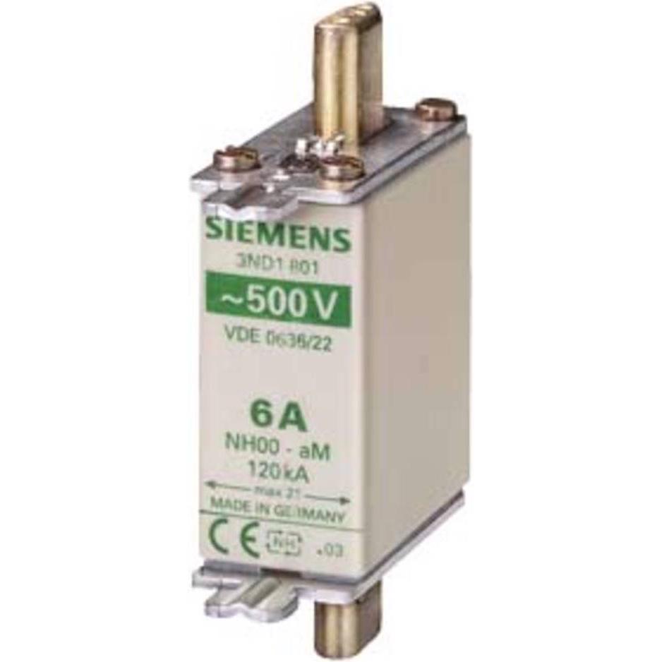 3x Siemens, Sicherung, NHSicherungseinsatz 80A 500VAC ND18 (NH-DIN Sicherung, 80 A, Träge)