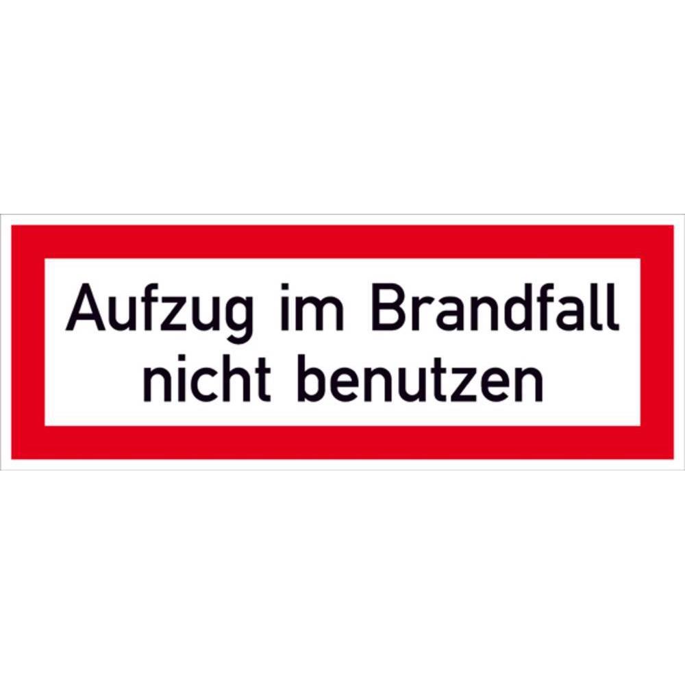 SafetyMarking, Sicherheitskennzeichnung, Hinweisschild Aufzug im Brandfall nicht benutzen 29.