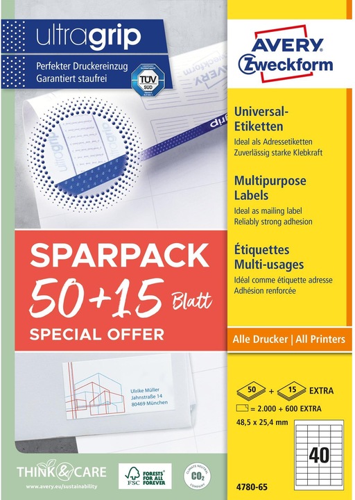Productafbeelding Avery Universele etiketten