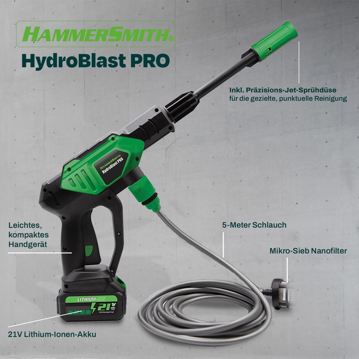 Actual product image Hammersmith HydroBlast PRO Advantage Set (Rechargeable battery operated)