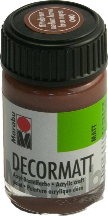 Produktbild Marabu Decormatt Acryl 15 ml im Glas mittelbraun (Mittelbraun, 15 ml)