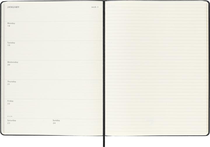 Produktbild Moleskine 12 Monate Wochen NotizKalende (1 Woche / 1 Seite)
