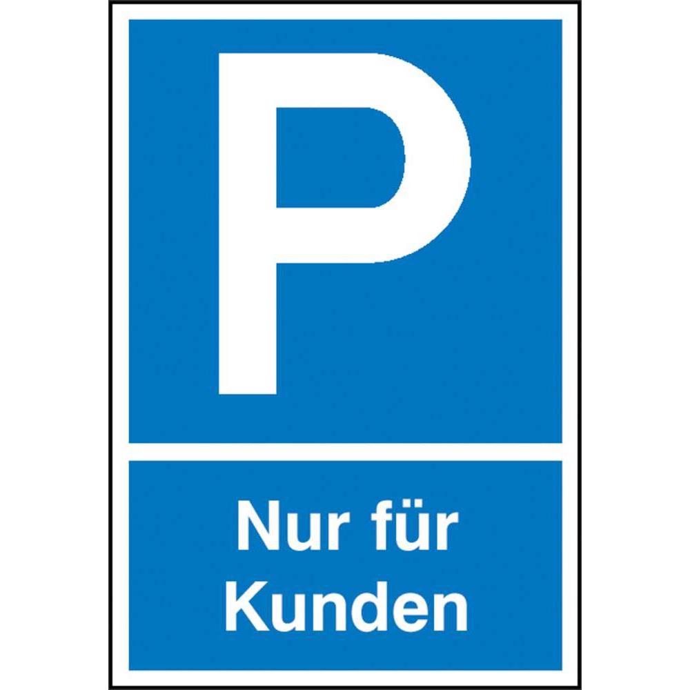 SafetyMarking, Sicherheitskennzeichnung, Parkplatzschild P Nur für Kunden