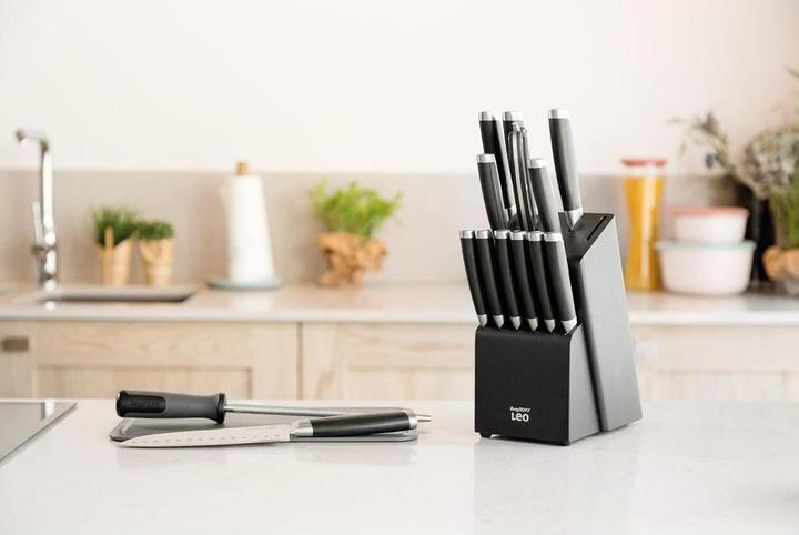 Image du produit BergHoff Bloc à couteaux avec couteau Leo Graphite 13 pièces
