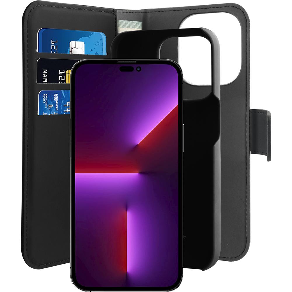 Puro Wallet Detachable (Apple iPhone 14 Pro Max), Smartphone Hülle, Schwarz