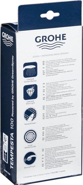 Produktbild Grohe Tempesta 100 Handbrause (2 Strahlarten, 16.50 l/min)