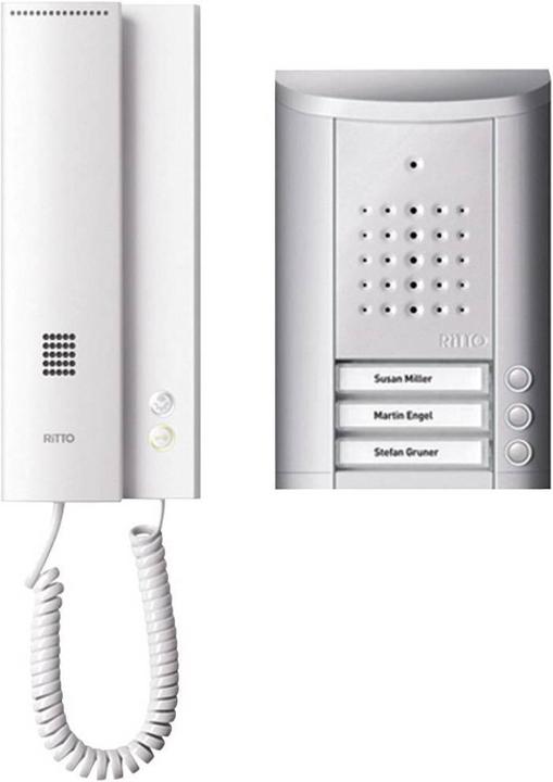 Schneider Electric 3FamilienTürSprechanlagenSetsilber (Kabelgebunden)